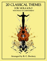 20 Classical Themes for Viola Solo with Piano Accompaniment P.O.D cover